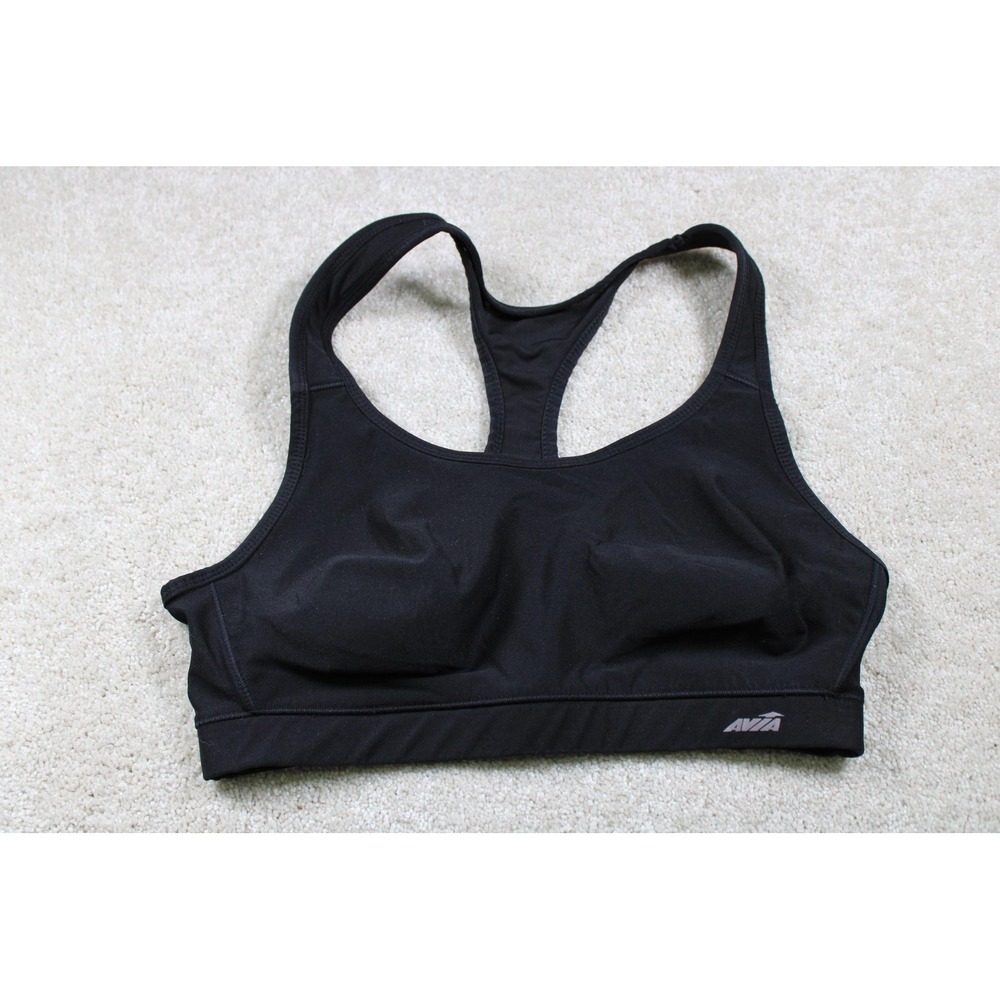 Avia Sports Bra‎ Womens Large Racerback Athletic Gym Workout Stretch RIM1913B